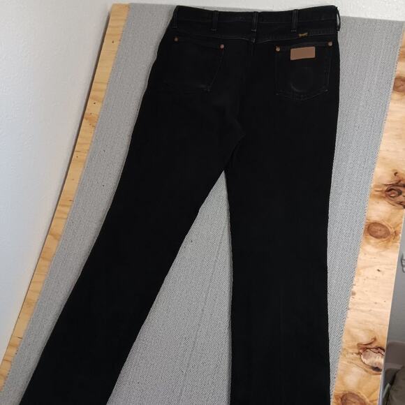 Wrangler Vintage Jeans Mens 36X37 Black Classic Cowboy Cut Western Cowboy Tall - Picture 10 of 15